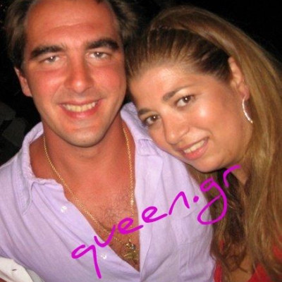 With Prince Nikolaos in Spetses ..