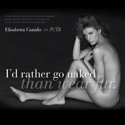 H Elisabetta Canalis γδύνεται για την Peta