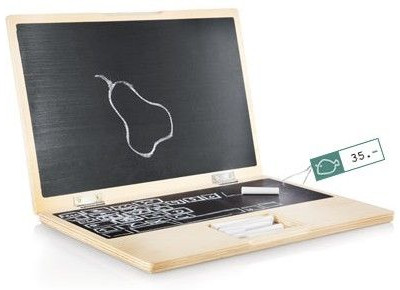 Το πρώτο (ξύλινο) laptop του μπέμπη!