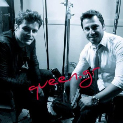 ORLANDO BLOOM & GEORGE SATISIDIS IN LONDON