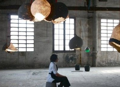 Υπέροχα φωτιστικά από χαρτοπολτό