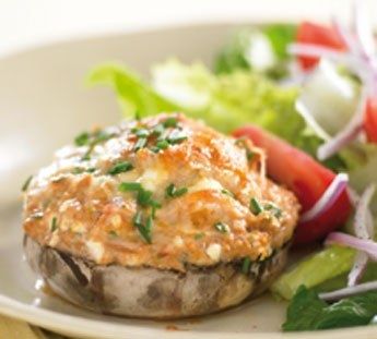 Λαχταριστά μανιτάρια γεμιστά με τόνο