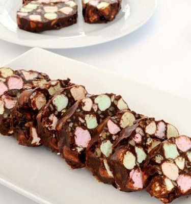 Σοκολατένιες μπάρες με marshmallows