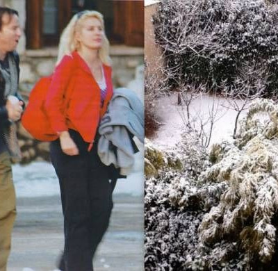 Ο χιονισμένος κήπος της Ελένης Μενεγάκη!