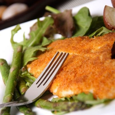 Φιλέτο γλώσσας σε κρούστα αμυγδάλου