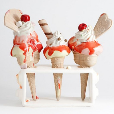 Λιωμένο παγωτό στο σαλόνι