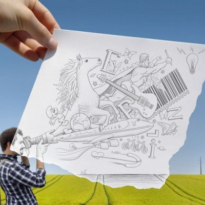 Φωτογραφία και μολύβι