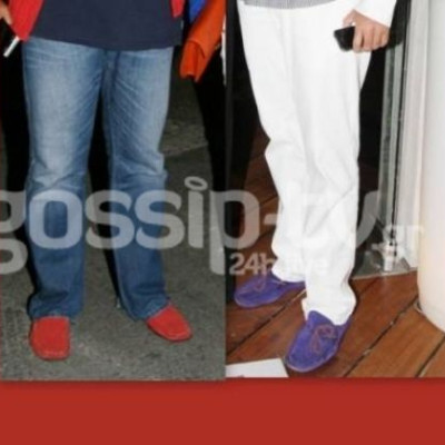 Μετά τα μωβ, τώρα και με κόκκινα παπούτσια ο… (φωτό)