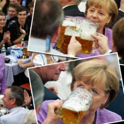 Α. Μέρκελ: Και πίνει μπύρες…