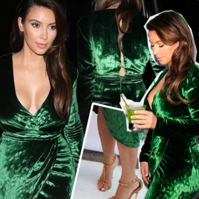 Kim Kardashian: ξεχειλίζοντας μέσα στο Gucci φόρεμα