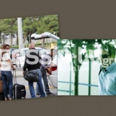 Με διαφορετικές πτήσεις, αλλά μαζί στη Θεσσαλονίκη η Παπαρίζου με τον σύντροφό της!