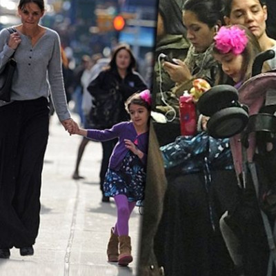 Δείτε την Katie Holmes να κοιμάται κατάκοπη μέσα στο μετρό (φωτός)