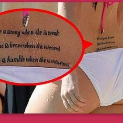 Ελληνίδα τραγουδίστρια “χάραξε” στο κορμί της στίχους