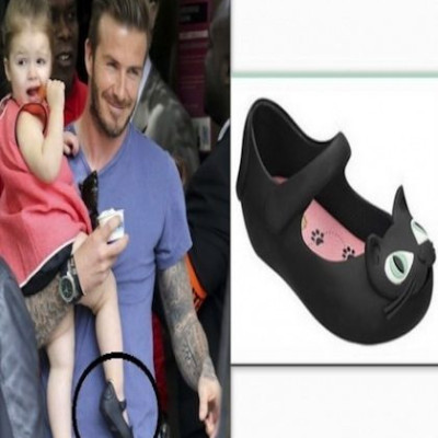 Υιοθετήστε το λουκ της Harper για την κόρη σας αγοράζοντας τα παπούτσια της από λάστιχο!