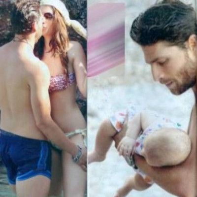 Μανίκας-Γελεβεσάκη: Το πρώτο καλοκαιρινό τους μπάνιο με το μωράκι τους