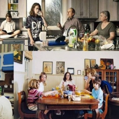 Φωτογράφος απαθανάτιζε επί δέκα χρόνια οικογένειες που έτρωγαν πάντα ενωμένες τα γεύματά τους! (φωτό)