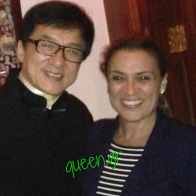 Με τον Jackie Chan ..