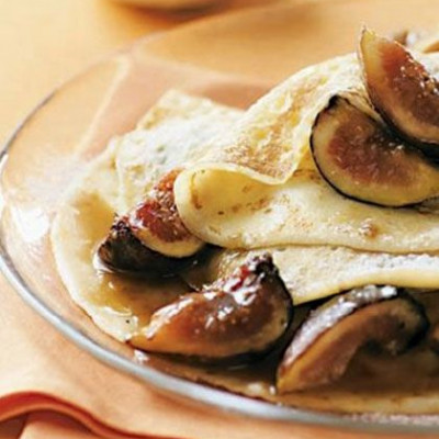 Κρέπες με τυρί μασκαρπόνε και σύκα