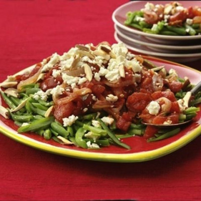 Απλά υπέροχο: Πράσινα φασολάκια με ντομάτες και φέτα