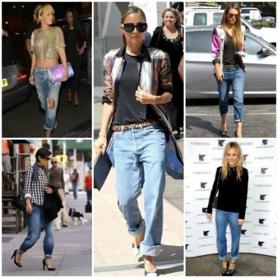 Boyfriend jeans & high heels: Οι stars σου δείχνουν τον τρόπο!