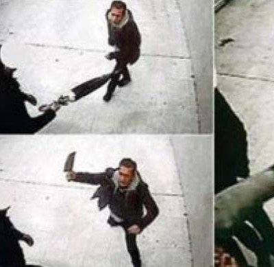 Βίντεο-ΣΟΚ: Του επιτέθηκε με μπαλτά στο σιδηροδρομικό σταθμό