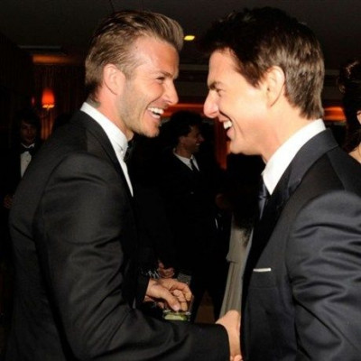 Mάτσο αγόρια! David Beckham & Tom Cruise πίνουν μπύρες σε pub του Λονδίνου (φωτό)