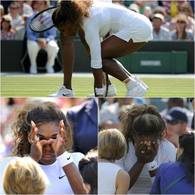 Σοκ: Κατέρρευσε μπροστά στα μάτια όλων στο Γουίμπλετον η Serena Williams (video)