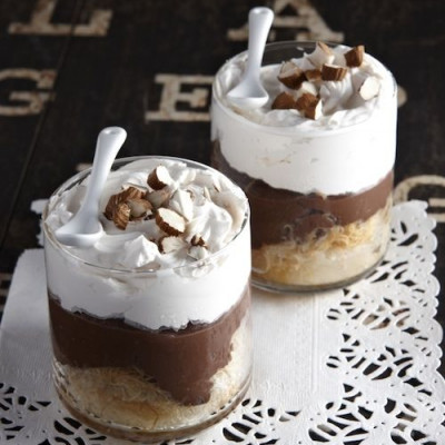 Εκμέκ κανταΐφι με κρέμα σοκολάτα