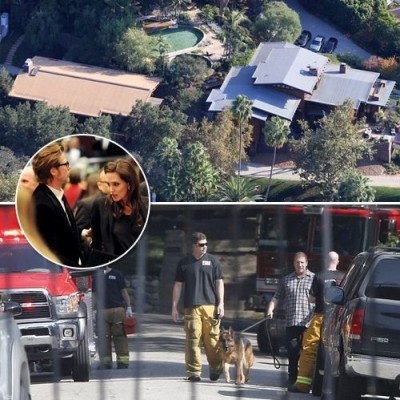 Έκτακτο: Πυροσβεστικά & ασθενοφόρο στην έπαυλη της Angelina Jolie και του Brad Pitt