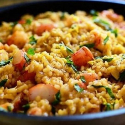 Συνταγή για το πιο νόστιμο και εύκολο ριζότο με γαρίδες