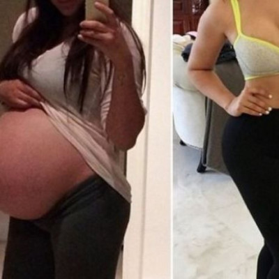 Διάσημη μαμά μας δείχνει πώς έγινε η κοιλίτσα της μετά από 4 μήνες αφότου γέννησε!(εικόνα)