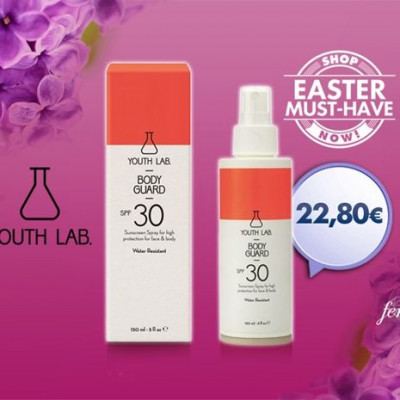 Το βρήκαμε στην καλύτερη τιμή:  Youth Lab Body Guard SPF30 Water Resistant
