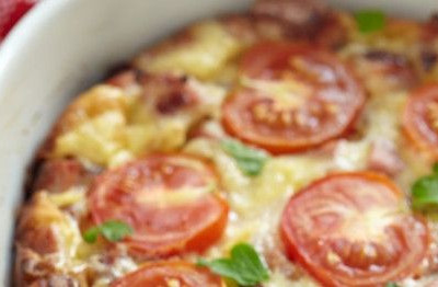 Φριτάτα με ντομάτες και ζαμπόν