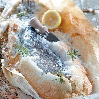 Μυλοκόπι ψημένο σε κρούστα από αλάτι