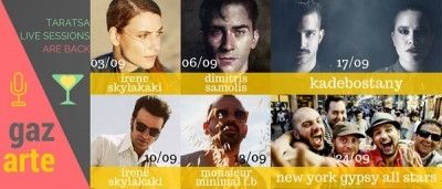 Τα Taratsa Live Sessions επιστρέφουν στο Gazarte: Πρόγραμμα Σεπτεμβρίου