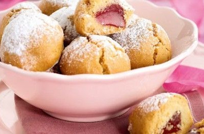 Μπισκότα γεμιστά με λουκούμι