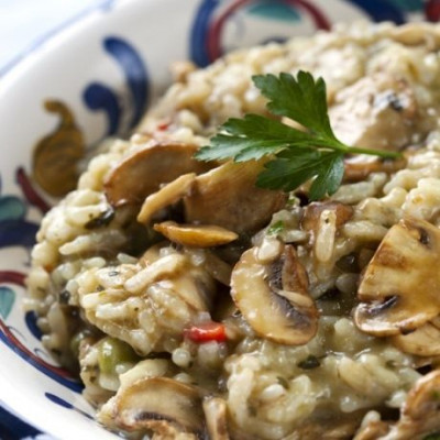 Ριζότο με μανιτάρια, από την Ντίνα Νικολάου!