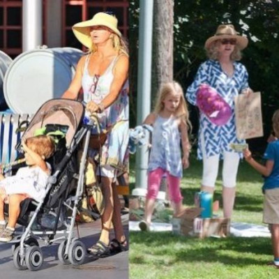 Διάσημες γιαγιάδες και διάσημοι παππούδες με τα εγγόνια τους (εικόνες)