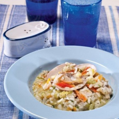 Ριζότο με γυαλιστερές