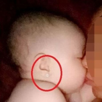 Η γνωστή μαμά τρύπησε τα αυτιά της 7 μηνών κόρης της!