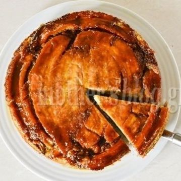 Ανάποδο κέικ μπανάνας με καραμέλα από τον Γιώργο Γεράρδο