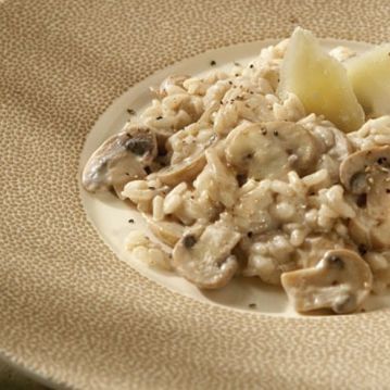 Ριζότο με μανιτάρια και κρέμα γάλακτος