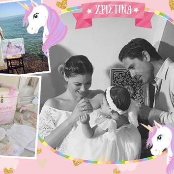 «Το Δεσποινοχριστινάκι μου!»-Η Δ.Καμπούρη μιλά για τη συγκινητική βάπτιση της μικρής της κόρης στην