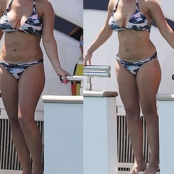 Αυτό είναι το κορμί της τέσσερις μήνες μετά τη γέννηση του γιου της