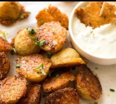 Τραγανές baby πατάτες με παρμεζάνα - Εύκολες και νόστιμες