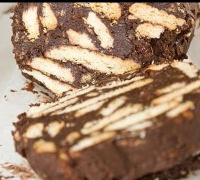 Χριστουγεννιάτικος κορμός (μωσαϊκό) χωρίς μίξερ και σε χρόνο dt