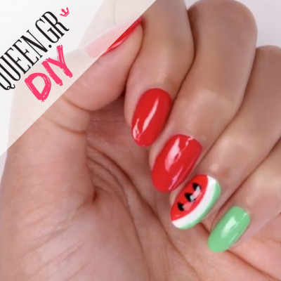 Weekend DIY: Κάνε τα νύχια σου να μοιάζουν με καρπούζια πανεύκολα!