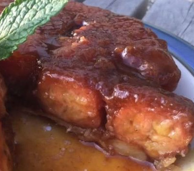 Ανάποδο κέικ με καραμελωμένες μπανάνες - Λαχταριστή συνταγή (vid)