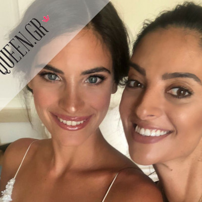 Μάθαμε τα πάντα για το wedding look της Χριστίνας Μπόμπα από την makeup artist Αδαμαντία Κατσάμπη