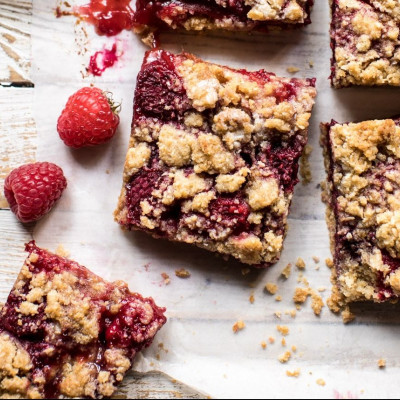 Υγιεινές μπάρες με raspberry